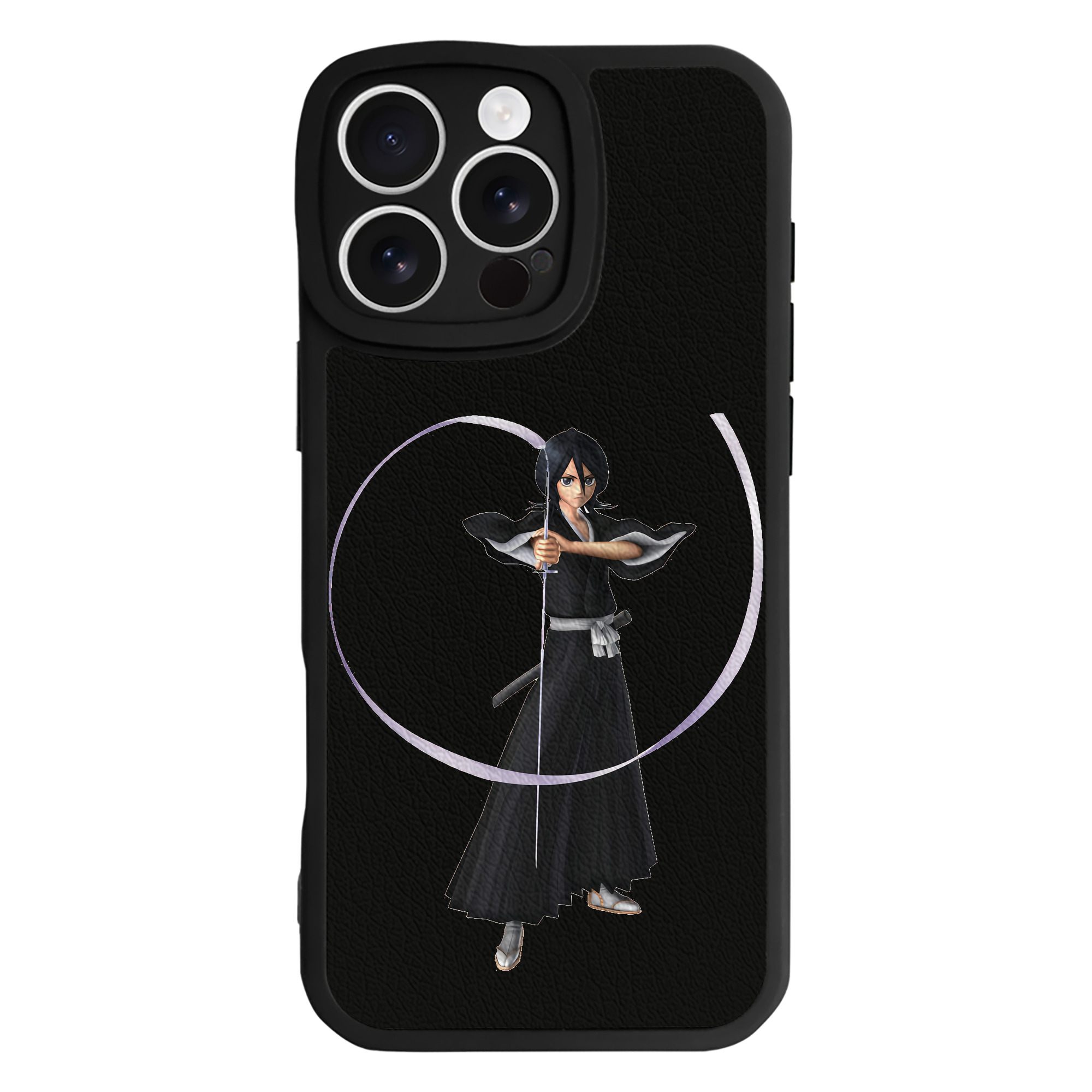 （画像用） ブリーチ 朽木ルキア BLEACH Kuchiki Rukia 【iPhone 16シリーズ対応】シリコンスマホケース（レザー調） 材質：シリコン